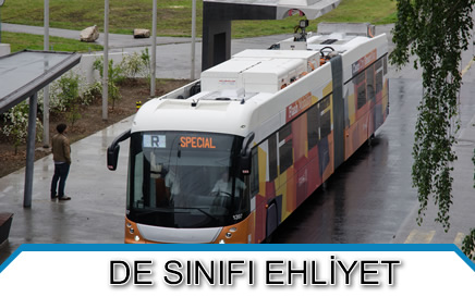 DE Sınıfı Otobüs Ehliyeti
